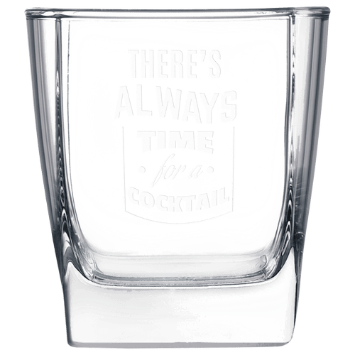10.5 oz Square On the Rocks Glass