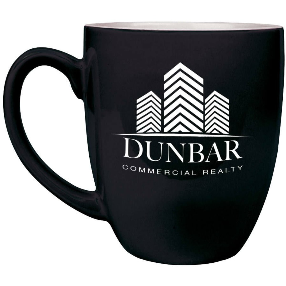 16 oz ceramic bistro mug, black
