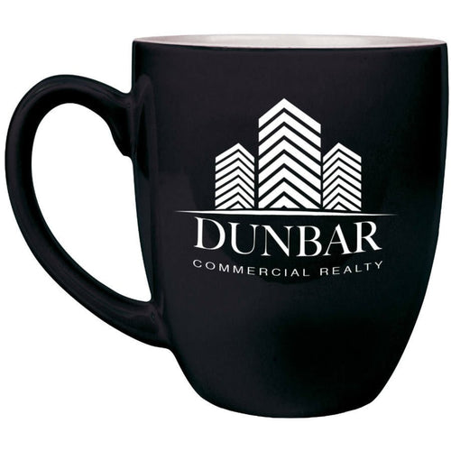 16 oz ceramic bistro mug, black