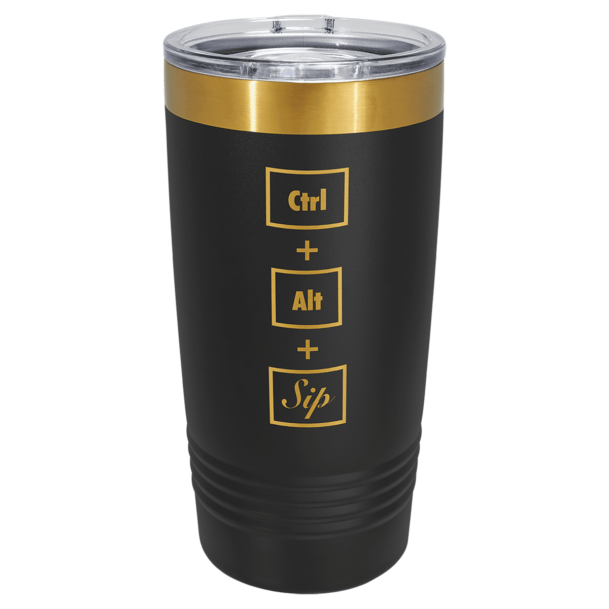 20 oz Ringneck Tumbler, Bright Gold
