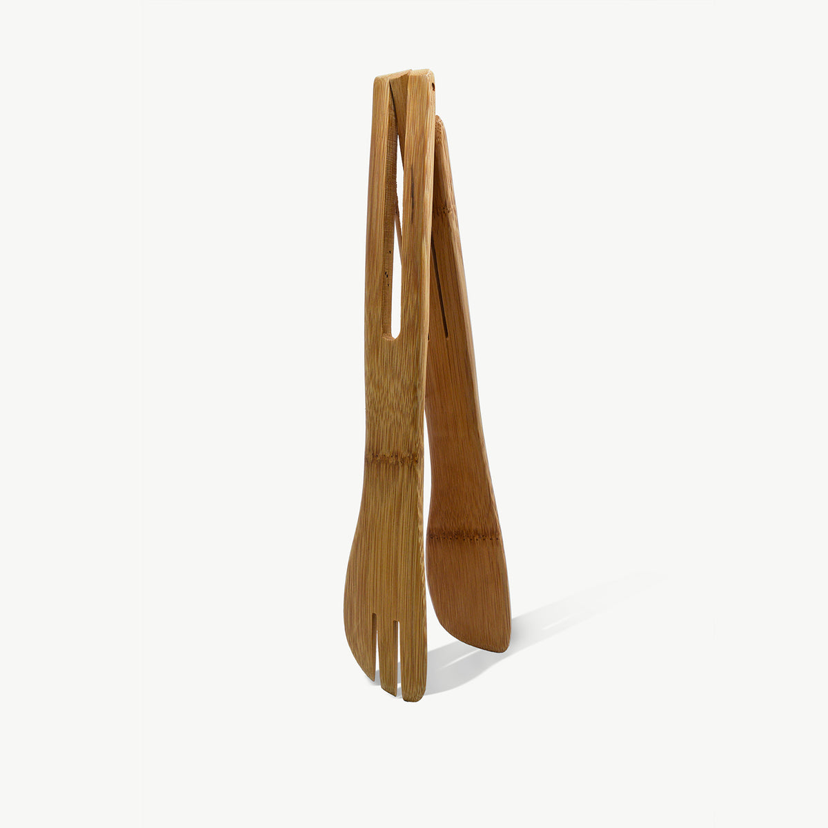 12" Bamboo Salad Tongs