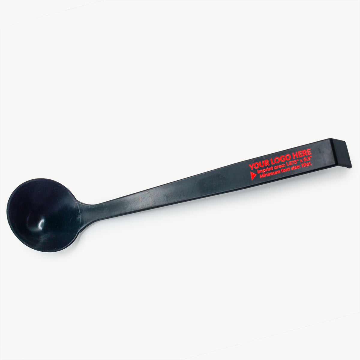 Customizable 2oz black ladle from Lotech Sales