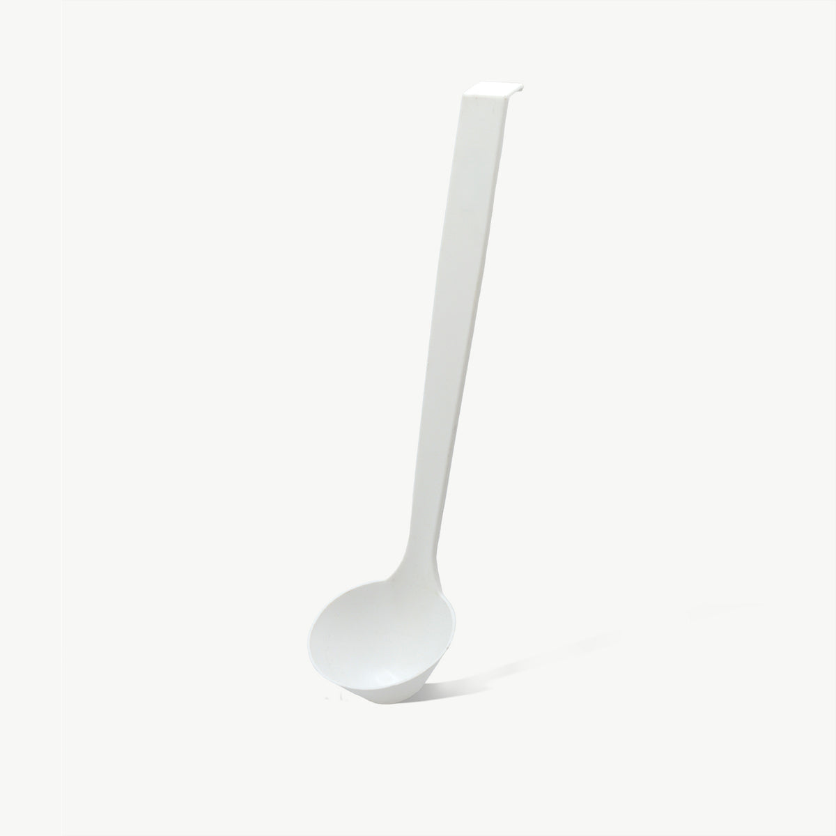 Customizable 2oz white ladle from Lotech Sales