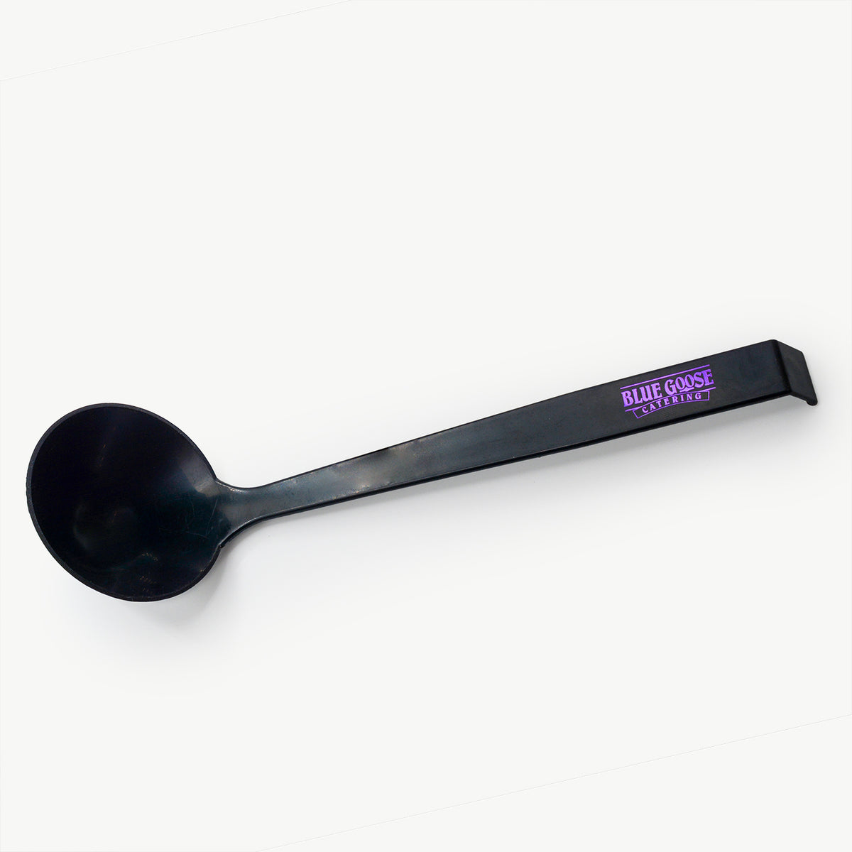 Customizable 4oz black Ladle by LoTech Sales