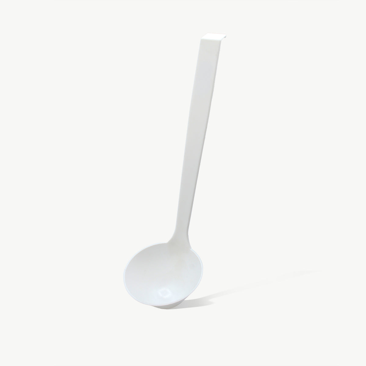 Customizable 4oz white Ladle by LoTech Sales