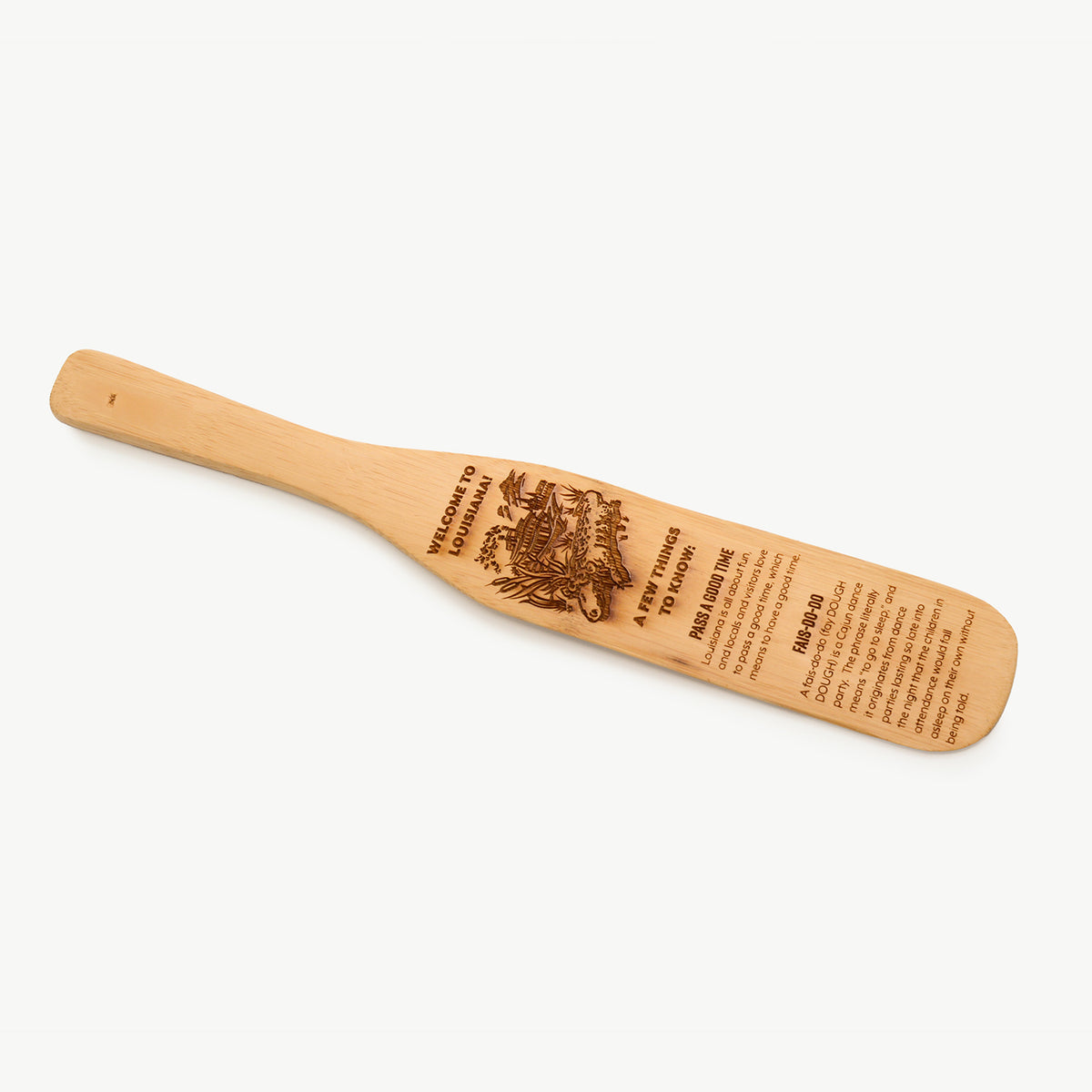 12" Bamboo Long Blade Spatula