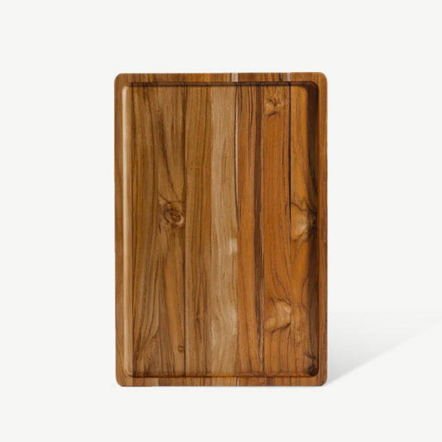 Nordic Style Teak Tray Set of 2
