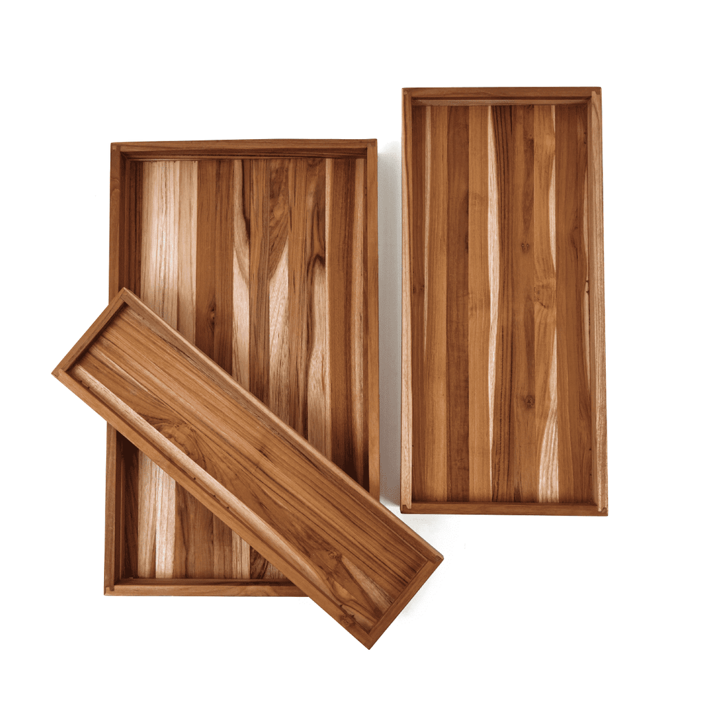 Nesting Timeless Teak Tray, Small