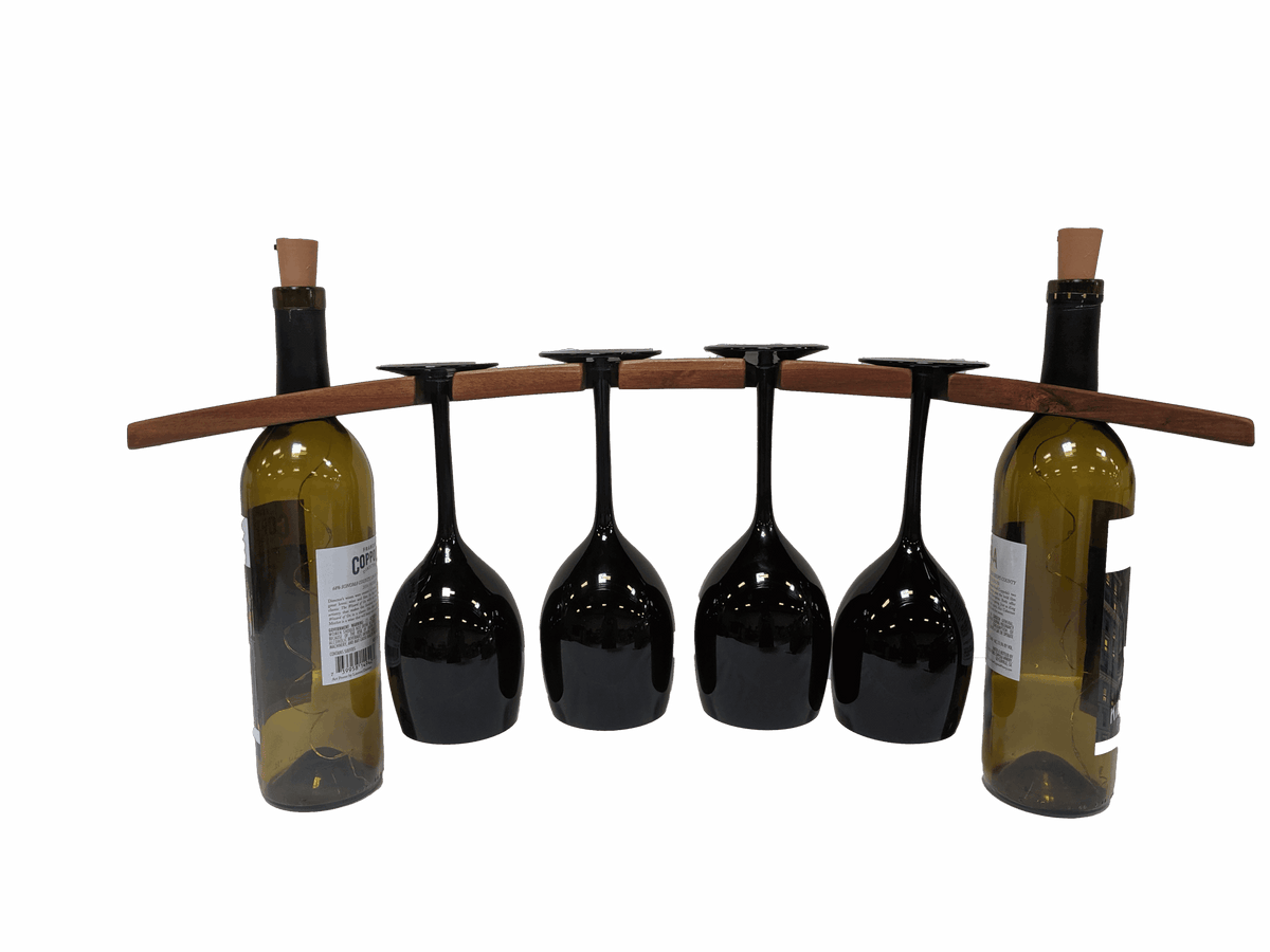 Acacia Floating Wine Glass Holder